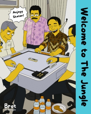 Menhut Raja Juli Antoni bermain domino