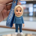 Hasil Prompt olah digital Keychain AI viral