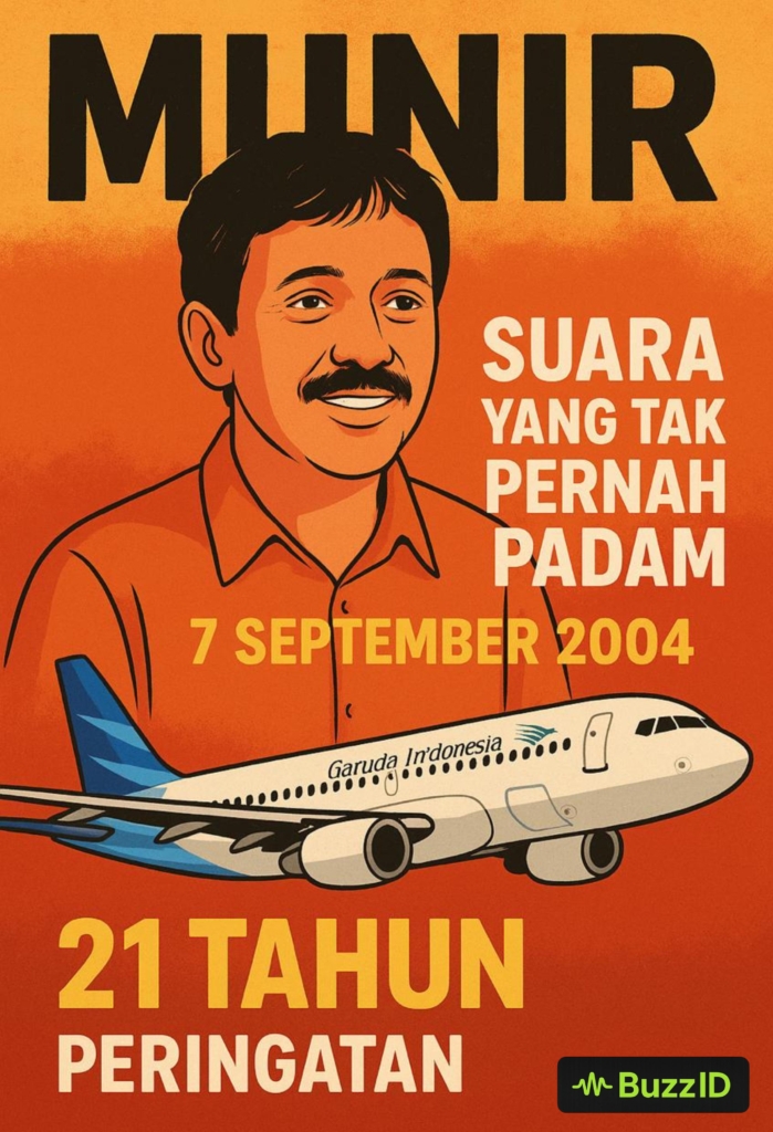 Menolak Lupa, Peringatan 21 Tahun Wafatnya Munir