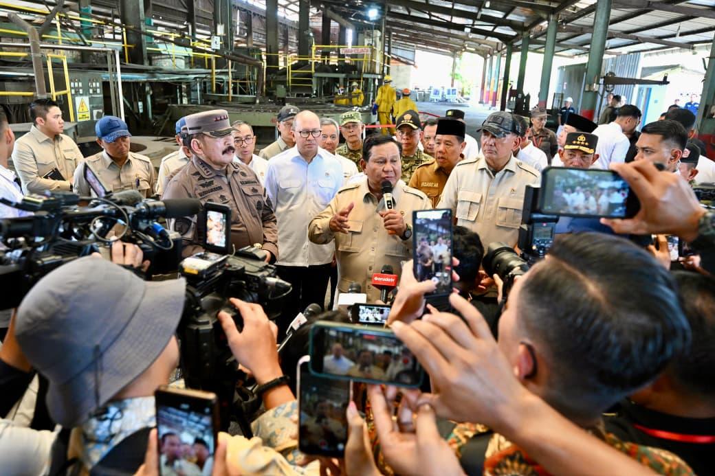 Jejak Korupsi Tambang, Prabowo Tinjau Smelter Timah Triliunan Sitaan Kejagung